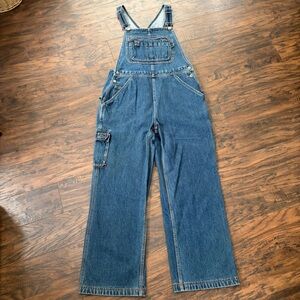 Duluth Cotton Cargo Outdoor Gardening Straight Leg Jean Denim Overalls